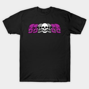 Pride Skulls Graysexual T-Shirt